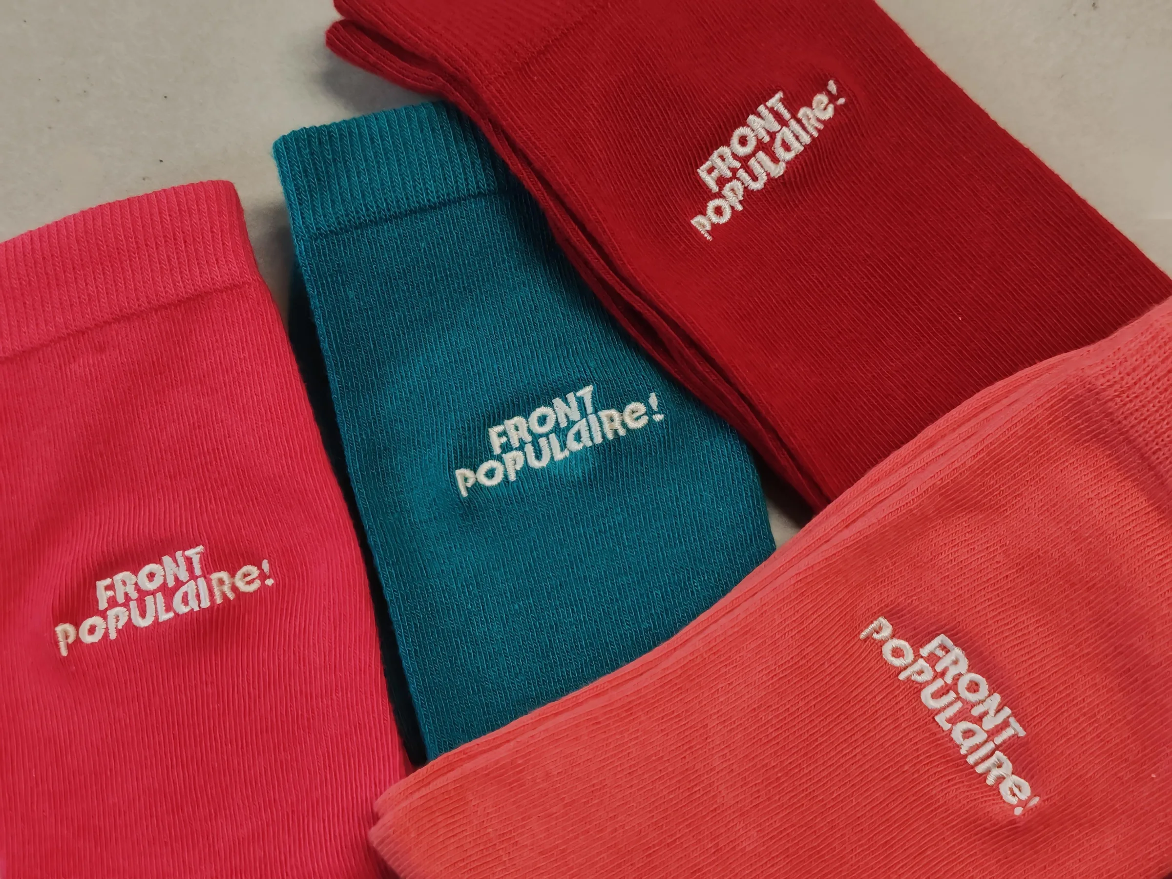 Réalisation chaussette personnalisée